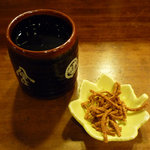 Momijiya - そばかりんとうとお茶です。