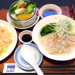 海鮮酒家 海皇 - 炒飯と水餃子セット
