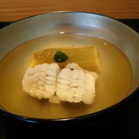 下鴨茶寮 東のはなれ - 鱧と焼きナスのお椀