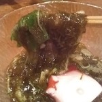 旬魚旬菜まるとび - もずく酢(青森県産)　佐渡もいいけど、こちらが好きかな。