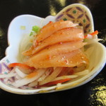 小倉飯店 - 【サーモンのカルパッチョサラダ】