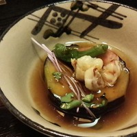 月亭 新宿本店 - 丸茄子ステーキ
