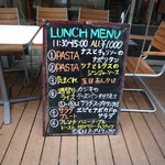 アネアカフェ - お店の外の立て看板♪