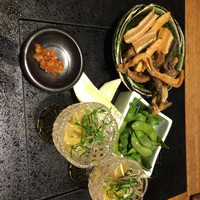 魚匠 銀平 道頓堀店 - クラゲの酢の物、美味(^.^)