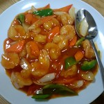 祥瑞坊 - 干烧鰕仁（海老のチリソース）：850円