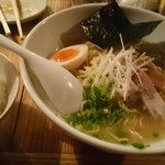 駒沢 ひろの亭 - 2016/8  煎り酒ラーメンカタメ＆ライス♪ 