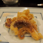 平山旅館 - 夕食:ゲソ唐揚げ