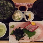 あらし - はまち定食　新鮮で歯ごたえがー１０８０円