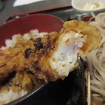 更科前田屋 - 天丼の海老大きめ