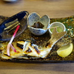 日本料理・ふぐ　桃 - 2016.08 鮎塩焼き、イワシ、バイ貝
