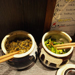 神虎 - 高菜と辛いニラと紅ショウガは無料です。