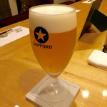 小料理 わみや - H28.08.27 サッポロ黒ラベル生ビール お替り