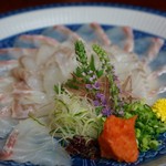 白身魚のうす造り