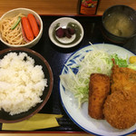 Shinkawaya - ミックスフライ定食