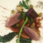 リストランテ　アニモフェリーチェ - 鴨ソテー　デラウェアとポートワインのソース