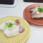 魚べい - やりいか姿、あじ