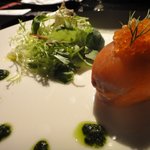 ビルボードライブ東京 - スモークサーモンと押し麦の手鞠寿司