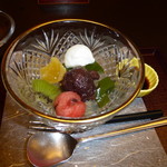 人形町今半 - デザートのあんみつ