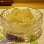 銀座 あらた - キューブ状のガリ