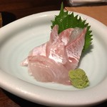 居酒屋 康 - 刺し身（真鯛） 2016.08再訪