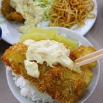 最高級白身キングフライ定食 タルタルソース付600円