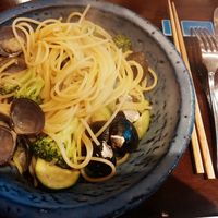 Restaurant AKIOKA pere et fils - パスタランチ（天塩大シジミとブロッコリーのペペロンチーノ スパゲティーニ（辛ナシ）1,400円　2016/08