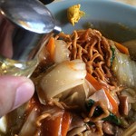 龍朋 - 酢や辛子で味変を