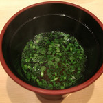 鮨 とかみ - 2016/8_鮪のコラーゲンスープ