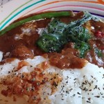 シュワルツ カッツ - エジプト風カリーのセット＋ハンバーグ追加