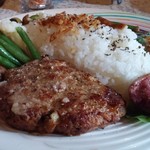 シュワルツ カッツ - エジプト風カリーのセット＋ハンバーグ追加