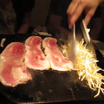 島豚・石焼 燦 - アグー、チャーグー３枚肉