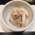 濃厚水炊き かぐら - お肉はポン酢を掛けて