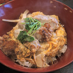 おそば　水信 - セットの「少カツ丼」