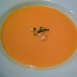 デュ ムーラン - ランチコースの季節のスープ。今回はカボチャ。