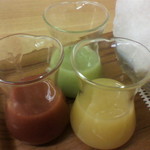 埜庵 - いちご、湘南ゴールド＆夏みかん、キウイりんご*2016.08