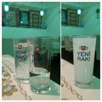 KONYA - ラク
      葡萄原料の蒸留酒、アニスの香り付け
      水を入れると白濁する