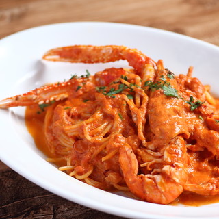 食べごたえ満点海老の旨味たっぷりの絶品パスタ