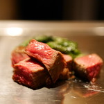 くずし鉄板 あばぐら - 仙台産黒毛和牛A4しんしんステーキ