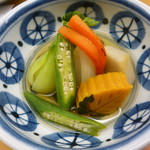 おおさか料理 淺井 東迎 - 野菜の炊き合わせ
