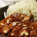 東京トンテキ - トンテキ定食 1050円（豚肩ロース200g）ごはん大盛り、豚汁、お新香付