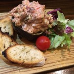 ペッピーノ - 海老とアボガドと明太子のタルタル 580yen('15.11)