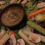 ペッピーノ - スティック野菜のバーニャカウダ 680yen('16.02)