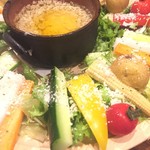 ペッピーノ - スティック野菜のバーニャカウダ 680yen('16.07)