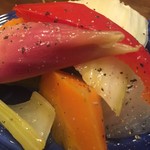 ペッピーノ - 自家製ピクルス 380yen('16.07)