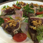 裏ヒロヤ - 2016年8月31日戻り鰹の炙りカルパッチョ780円