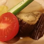 小料理 わみや - 【H28.8.31】冬瓜とお茄子の煮浸し。