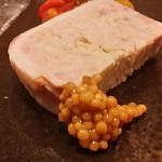 小料理 わみや - 【H28.8.31】山椒のパテドカンパーニュに松風地鶏。ゴーヤの甲州煮。