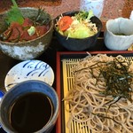 和信 - ミニ鉄火丼+大泉そば¥1,300