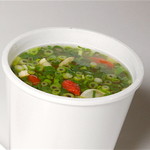 ハイナン焼きショーロンポー - 野菜や貝柱、高麗人参など１７種の素材を８時間移譲煮込んだ薬膳スープ。