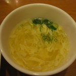 大阪王将 - チャーハンに付いてきたスープ
